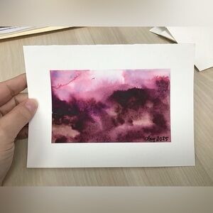 Original Abstract Landscape Watercolor